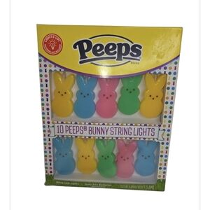 Peeps 5 Foot Long Bunny String Lights NEW